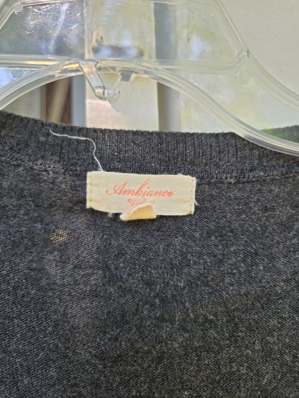 Charcoal Black Open Front Cardigan - Lightweight Fine Knit Layering Sweater - Sm - Picture 6 of 6
